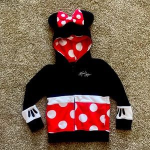 Disney Parks Minnie Mouse zip-up hoodie